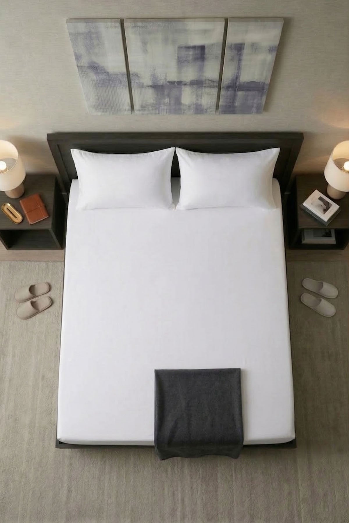 Çift Kişilik Düz Çarşaf - 62 Tel ( 10 Adet ) Otel Konforunda Premium Yatak Çarşafı