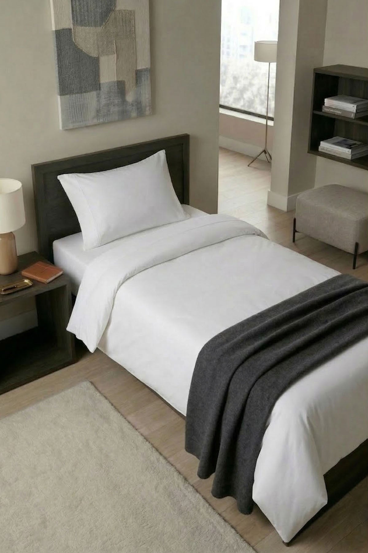 Tek Kişilik Düz Nevresim - Otel Konforunda Premium Nevresim