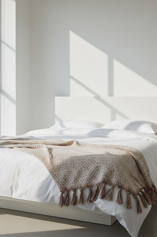 Otantik Pamuklu Çift Kişilik Pike/Yatak Örtüsü - Reina Textile