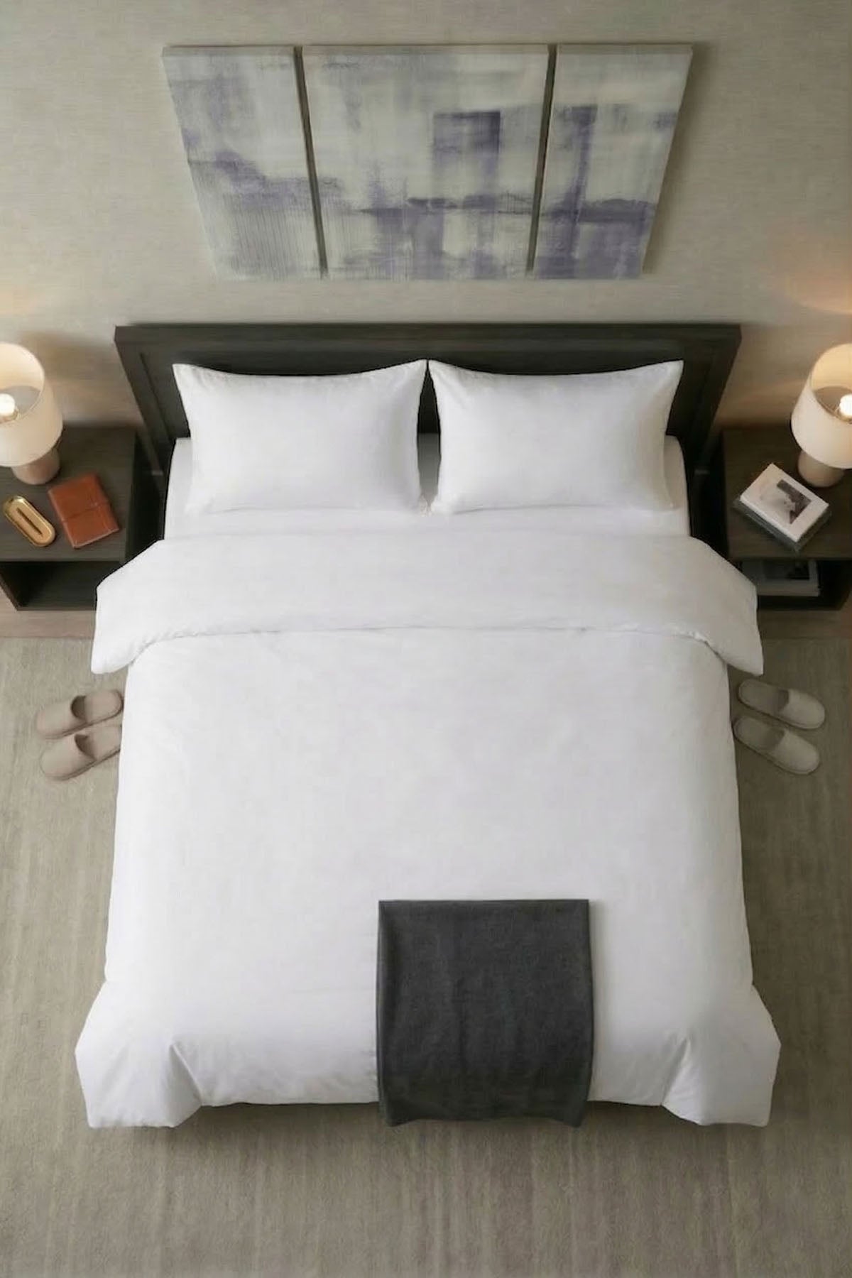 Çift Kişilik Düz Nevresim - 62 Tel ( 10 Adet ) Otel Konforunda Premium Nevresim