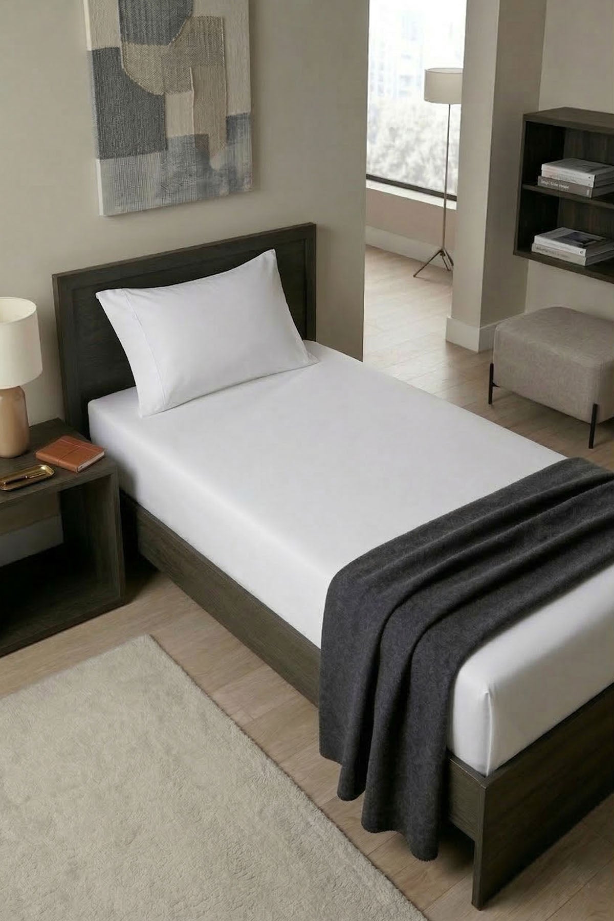 Tek Kişilik Düz Çarşaf - 62 Tel ( 10 Adet ) ( Otel Konforunda Premium Yatak Çarşafı